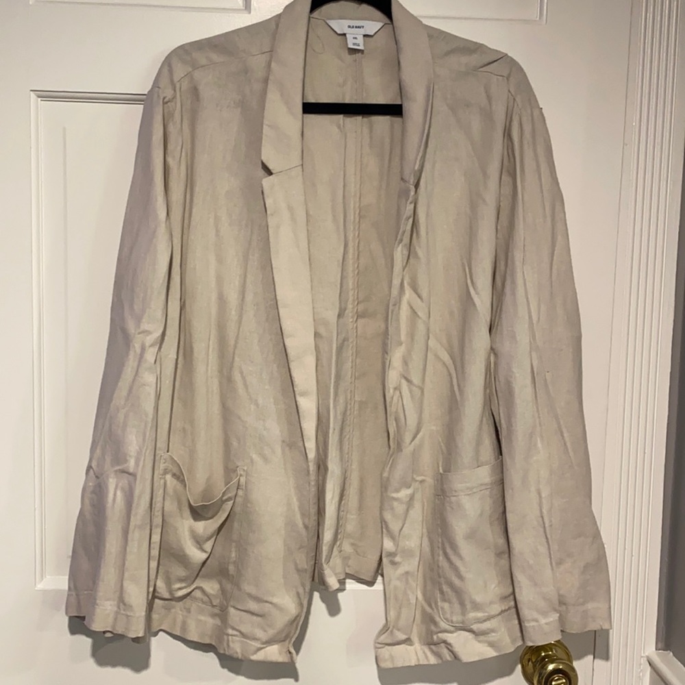 Tan Cotton Blazer